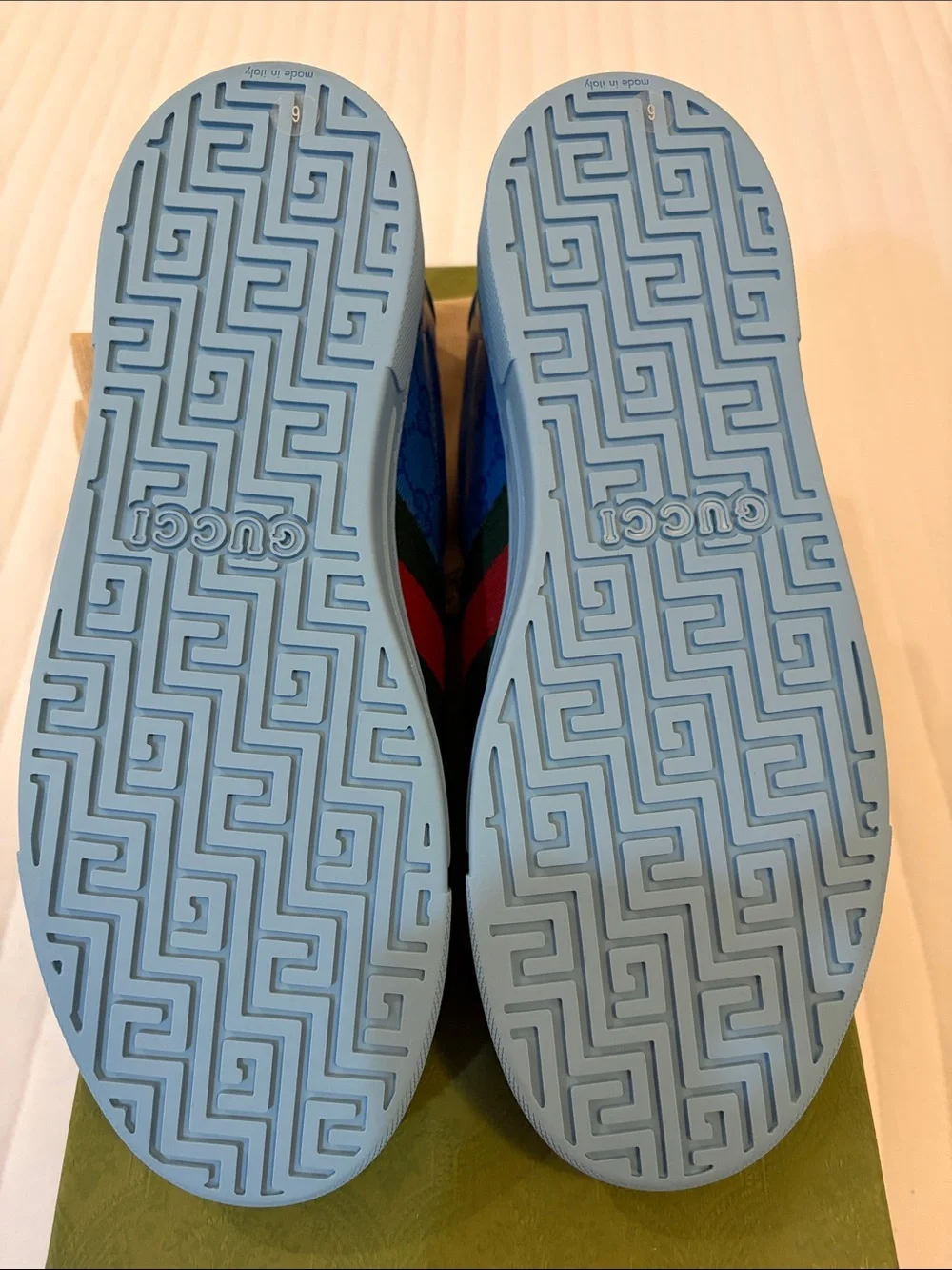 Gucci Blue GG Crystal Sneaker